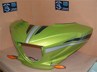 2015 Victory Magnum Front Fairing ASM - Plasma Lime with Graphics