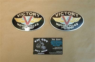 Victory Gas Tank Badge Set - Original Logo