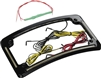 Custom Dynamics Quad Radius All-in-One Motorcycle License Plate Frame, Amber Signals, Red Run/Brake Light, and Plate Illumination
