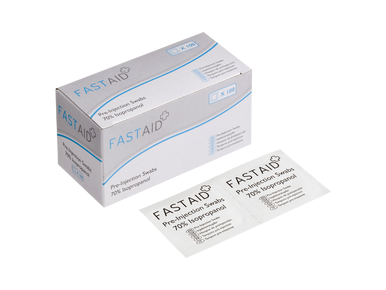 Fast AidÂ® Pre-Injection Swab 70% Ipa Alcohol (Case of 12)