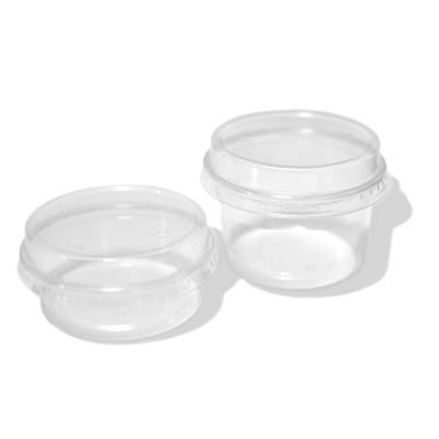 Souffle cups with lids, 2 and 4 oz.