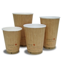 Planet+ Double Wall Hot Cups by Stalk Market- compostable and sustainable
