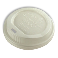 Planet+ Compostable lid fits 10,12, and 16 oz hot cups