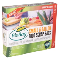 BioBag Food Scrap Bags - 3 Gallon - Case