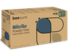 BeeSure Powder Free Soft Nitrile Examination Gloves- Blue- Case of 1000