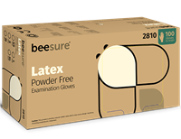 BeeSure Latex Powder Free Exam Gloves