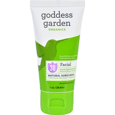 Goddess Garden Organic Sunscreen Counter Display - Tube - 1 oz - Case of 20