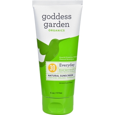 Goddess Garden Sunscreen - Organic - Natural - Sunny Body - SPF 30 - 6 oz