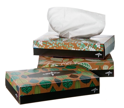 Recycled Standard Facial Tissue, 2-ply