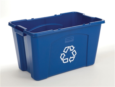 Rubbermaid 14 Gallon Blue Recycling Box