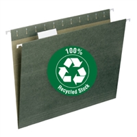 100% recycled hanging file folders