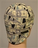 money welding hat  with cash and 100 dollar bills American currency.