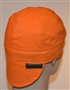 Orange welders cap or hat hunters color or hunting.