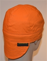 Orange welders cap or hat hunters color or hunting.