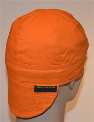 Orange welders cap or hat hunters color or hunting.