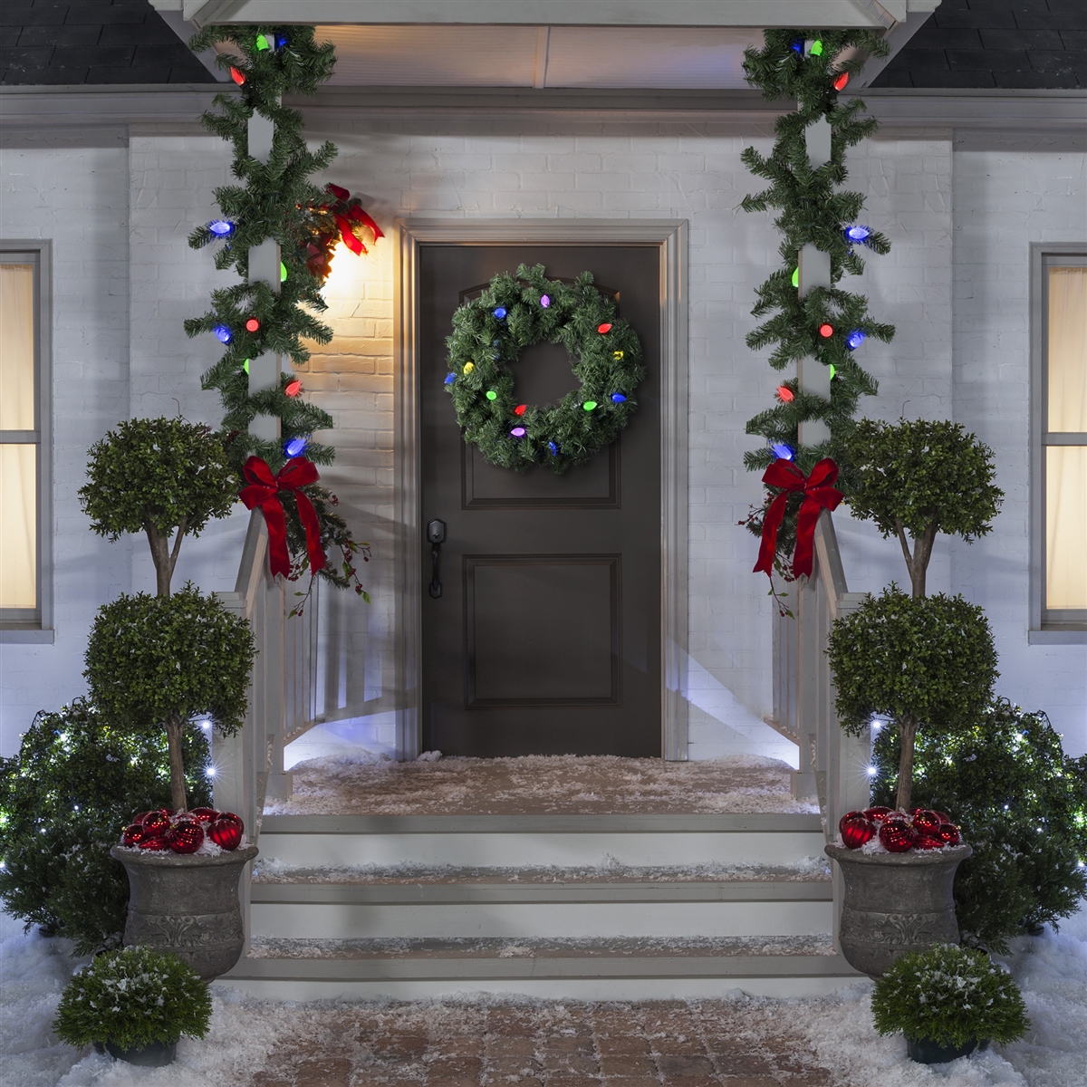 Magical Christmas Wreath Indoor 24” Fiber Optic- Light Sparkles and  Dance-EUC