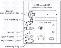 5520-VALVEKIT spray valves