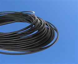 1.4mm ID x 2.0mm OD PTFE black tubing