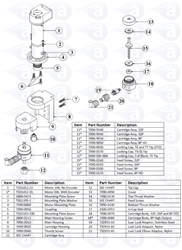 Feed Screw Assembly 16P for TS7000 # 7090-0110
