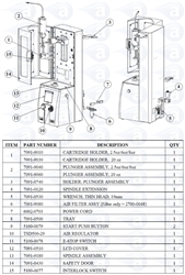 TS6500 Cartridge Holder Assembly 7091-9010