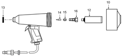 880001-B adapter for TD101 gun