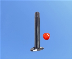 3cc Black Syringe Barrel with red flat wall piston