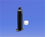 5cc Black Syringe Barrel with white wiper piston