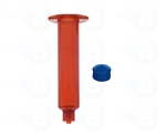 10cc amber Syringe Barrel with blue wiper piston