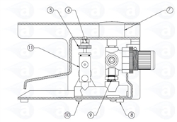 TS924 Footvalve body assembly 924-16