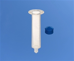 30cc Syringe Barrel with blue easy flow piston