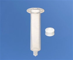 30cc Syringe Barrel with white wiper piston