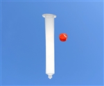 5cc Syringe Barrel with red flat wall piston