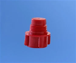 Red threaded tip cartridge cap seal AD3P