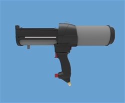 Handheld pneumatic dual cartridge gun 400ml 1:1/ 2:1 ratio DP2X-400-01-50-01