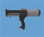 Handheld pneumatic dual cartridge gun 400ml 4:1 ratio DP2X-400-04-50-01