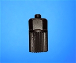 LA 10-00 Luer lock nozzle adapter 10mm black pk/10