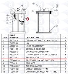 Safety Relief Valve W/Pull Ring 100 PSI P3000041