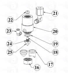 T1000579 spray valve body