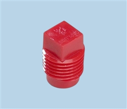 Red threaded tip cartridge cap seal TS4P