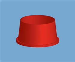 Red push on tip cartridge tip cap seal TS9X-10