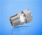 1/4" NPT to 1/4" compression straight fitting TSD1002-19SS