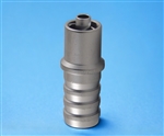 10mm barb to female luer metal fitting