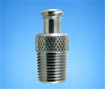 1/4" NPT thread to female luer nickel plated brass fitting