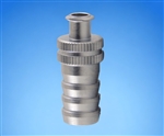 10mm barb to female luer metal fitting