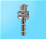 4mm barb to female luer metal fitting