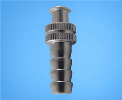 7mm barb to female luer metal fitting