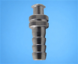 8mm barb to female luer metal fitting