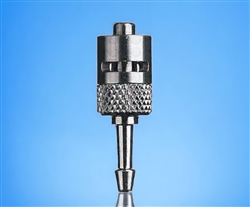 1/8" barb to male luer metal fitting