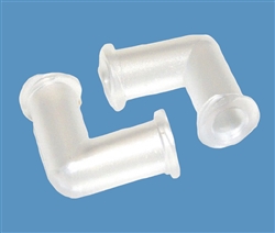 Female to female luer lock elbow plastic fitting