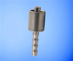 4mm barb to Male luer metal fitting TSD931-40MS